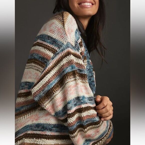 By Anthropologie shimmer knit duster - Picture 2 of 11